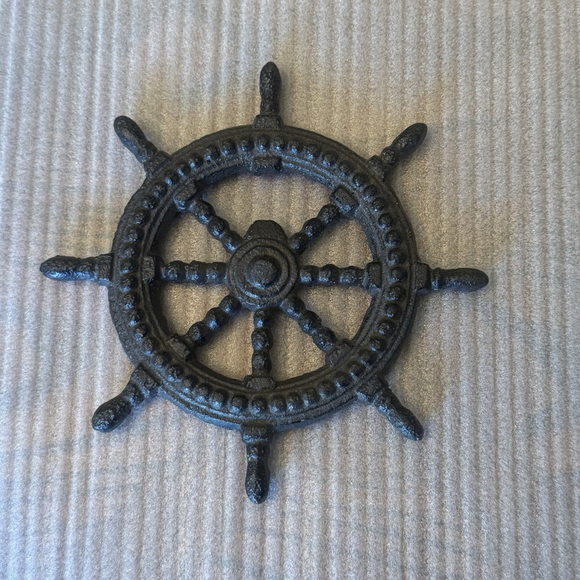 Unbranded Other - Cast Iron Ship's Wheel Bottle Opener Coaster - Bar Grill Party or Man Cave